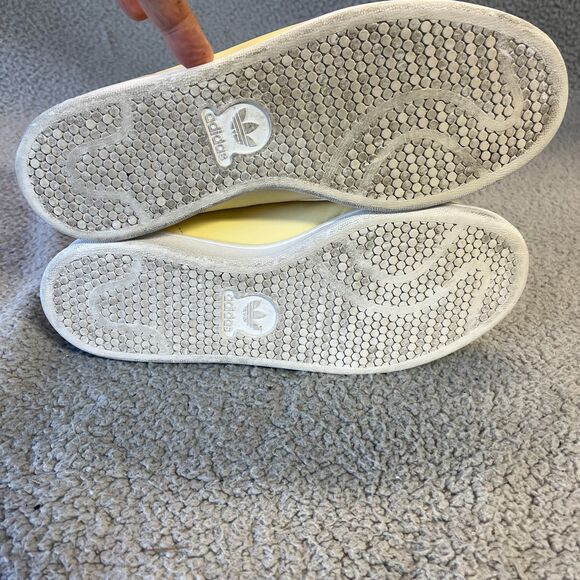 Adidas Stan Smith Originals Leather Sneakers Mens 9 Yellow Shoes BD7438 - Picture 15 of 16